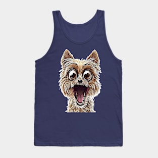 Funny Surprised Dog Tank Top